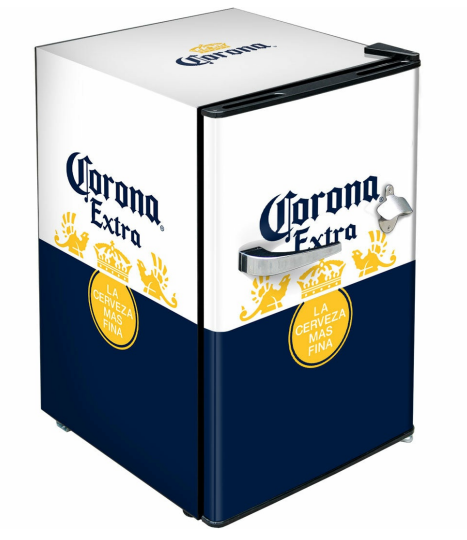 Corona Retro Mini Bar Fridge 70 Litre Schmick Brand With Opener - Model BC70B-CORONA-V1