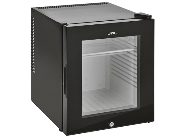 JVD Smart-Compressor 40L Glass Door Minibar Fridge - Black