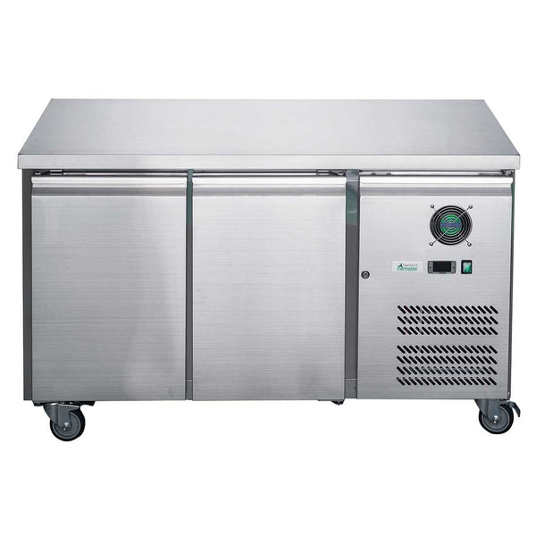 2 or 3 Door Stainless Steel Bench Freezer