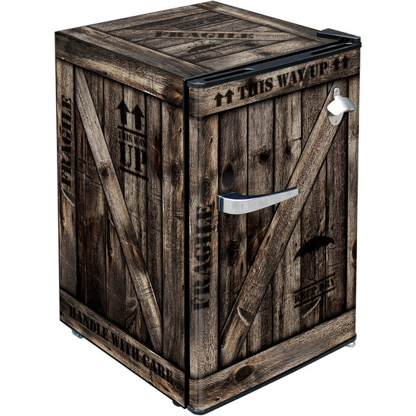 Schmick Retro 'Wooden Crate' Mini Bar Fridge